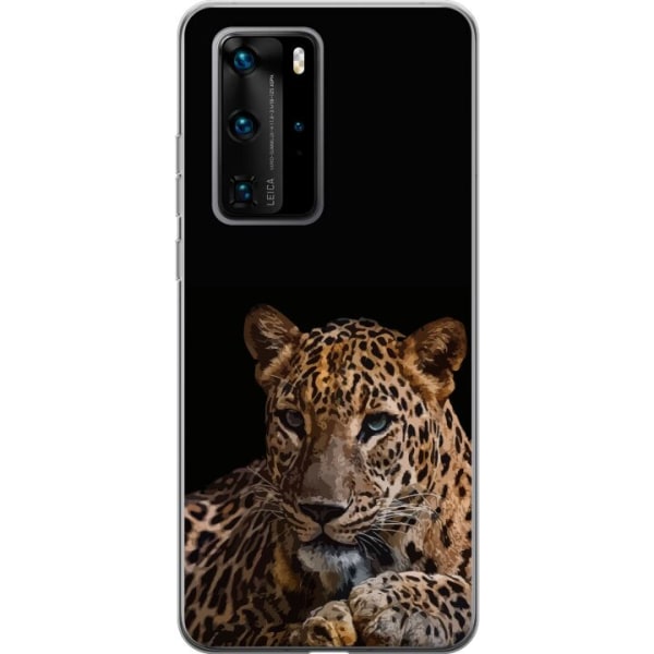 Huawei P40 Pro Gennemsigtig cover Leopard