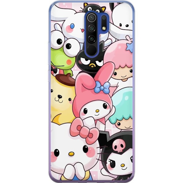 Xiaomi Redmi 9 Läpinäkyvä kuori Kawaii Sanrio Crew