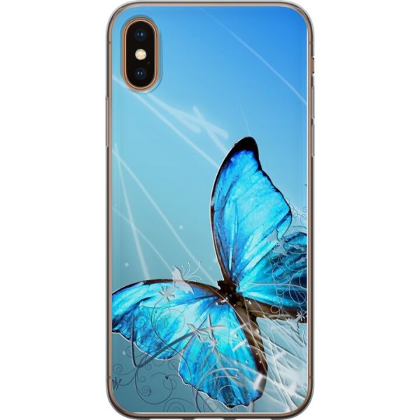 Apple iPhone XS Max Cover / Mobilcover - Sommerfugl