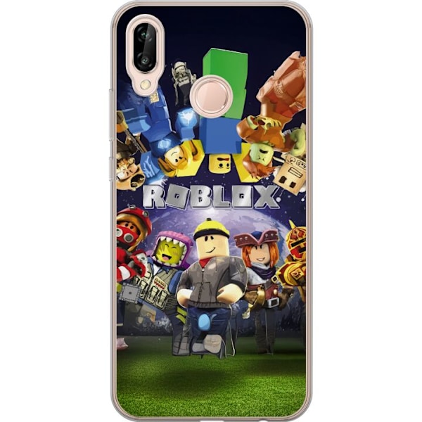 Huawei P20 lite Läpinäkyvä kuori Roblox Maailma - Pelaamisseikkailu Lapsille ja Nuorille