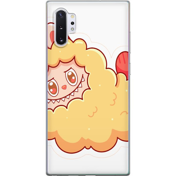Samsung Galaxy Note10+ Läpinäkyvä kuori Labubu Pesukarhu Pop Mart Hahmo Keräilyesine Söpö Suunnittelu Suosittu Teema Taideteos Leikkisarja