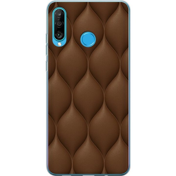 Huawei P30 lite Genomskinligt Skal Cocoa Scales
