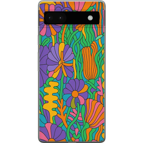 Google Pixel 6a Gennemsigtig cover Farveeksplosion