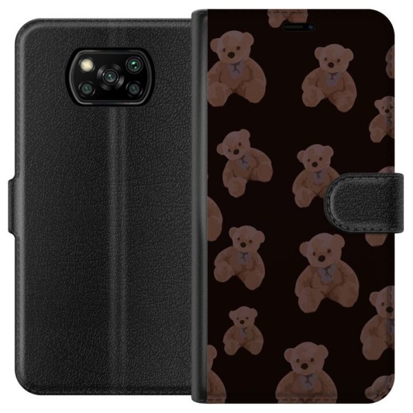 Xiaomi Poco X3 NFC Plånboksfodral En björn flera björnar