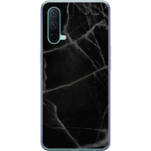 OnePlus Nord CE 5G Gennemsigtig cover Sort marmor