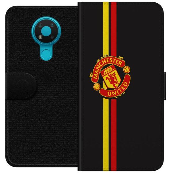 Nokia 3.4 Lompakkokotelo Manchester United F.C.