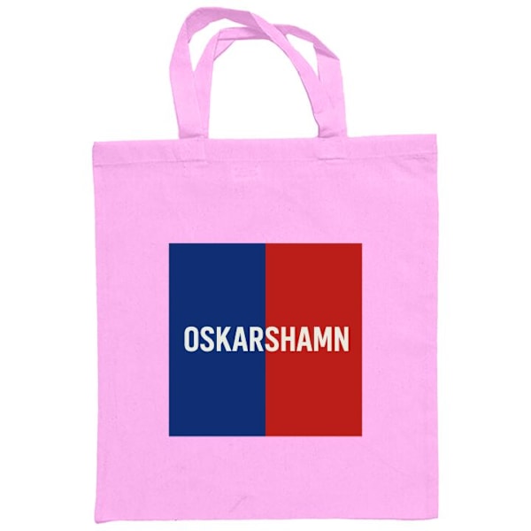 Tygpåse | Hållbar Shoppingväska i Tyg Oskarshamn – Hockey Rosa one size