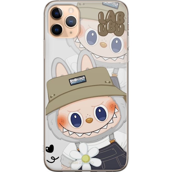 Apple iPhone 11 Pro Max Läpinäkyvä kuori Labubu Minimal Mood - Yksinkertainen ja tyylikäs hirviösuunnittelu