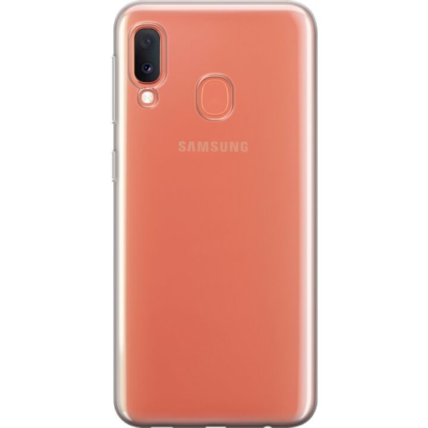 Samsung Galaxy A20e Läpinäkyvä Kuoret TPU