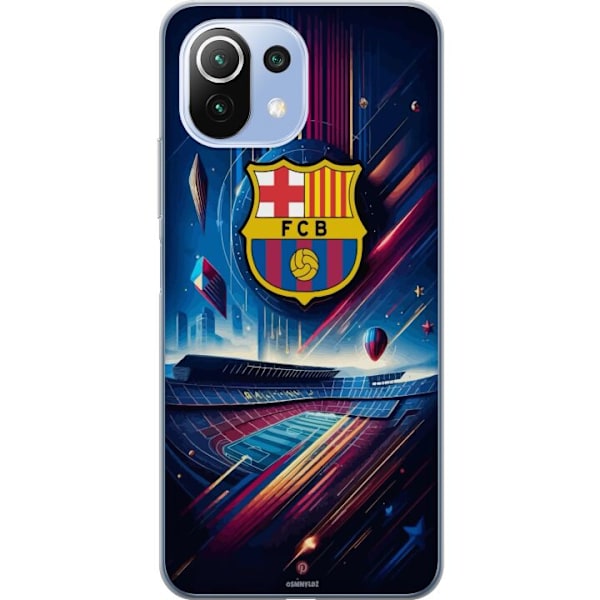 Xiaomi 11 Lite 5G NE Genomskinligt Skal FC Barcelona