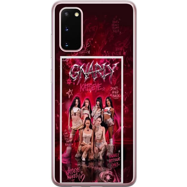 Kompatibelt Mobilskal till Samsung Galaxy S20 KATSEYE rosa