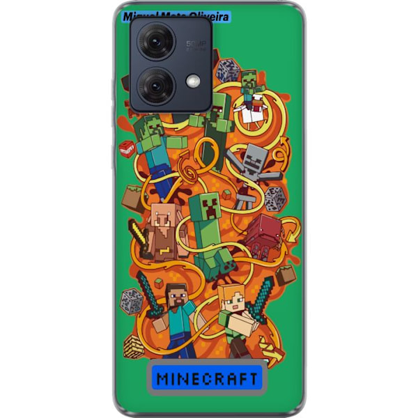 Motorola Moto G84 Genomskinligt Skal Minecraft