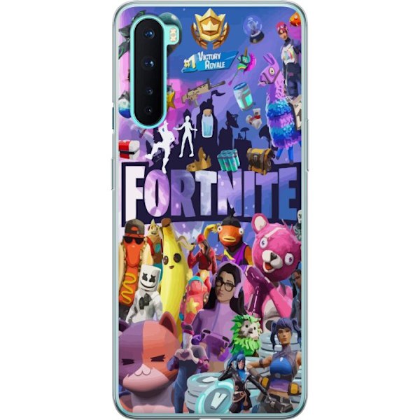 OnePlus Nord Gjennomsiktig deksel Fortnite Skins Emotes Battle