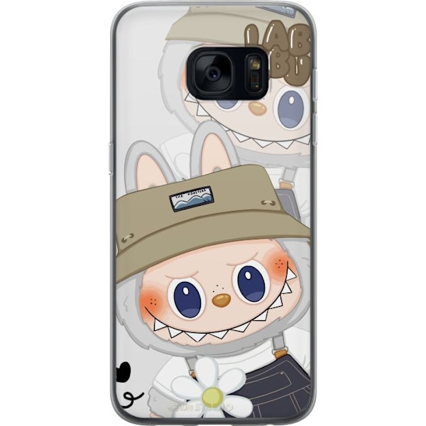 Samsung Galaxy S7 Läpinäkyvä kuori Labubu Minimal Mood - Yksinkertainen ja tyylikäs hirviösuunnittelu