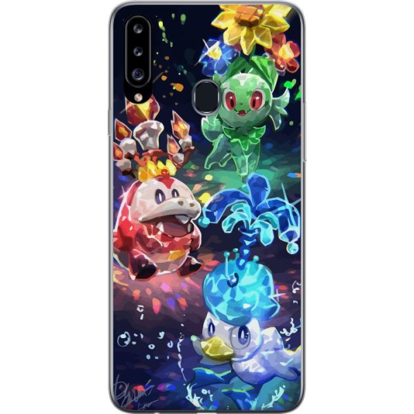 Samsung Galaxy A20s Genomskinligt Skal Pokémon