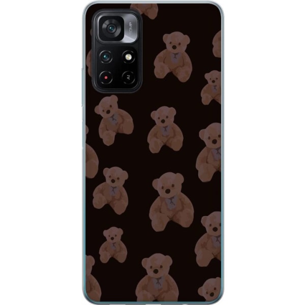 Xiaomi Poco M4 Pro 5G Gennemsigtig cover En bjørn flere bjør