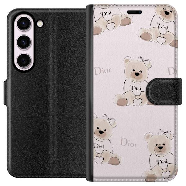 Samsung Galaxy S23 Lompakkokotelo Teddy Dior Vibes - ylellinen nalle muotityyliin