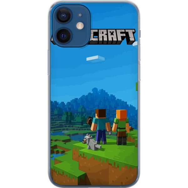 Kompatibelt Mobilskal till Apple iPhone 12 mini Minecraft Key Art