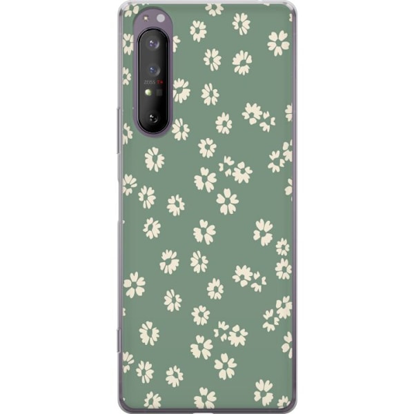 Sony Xperia 1 II Genomskinligt Skal Blomsterdröm – färgglatt blommönster