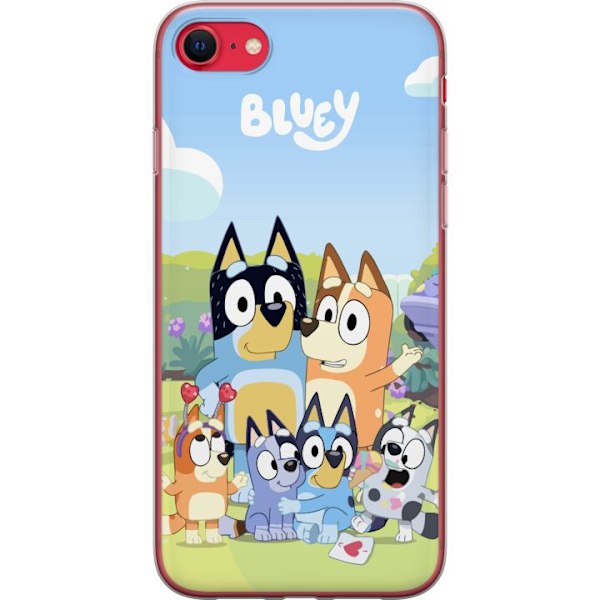 Apple iPhone 7 Genomskinligt Skal Bluey mobilskal med hela familjen i färgglad design