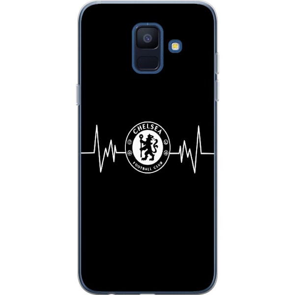 Samsung Galaxy A6 (2018) Läpinäkyvä kuori Chelsea F.C.