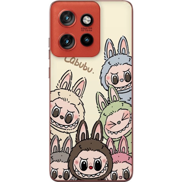 Motorola Edge 50 Neo Gjennomsiktig deksel Labubu Pastel Collec