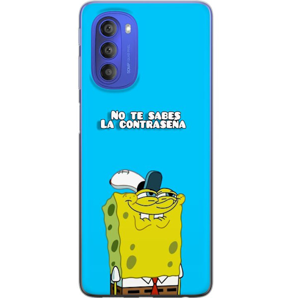 Motorola Moto G51 5G Gennemsigtig cover SvampeBob Firkant