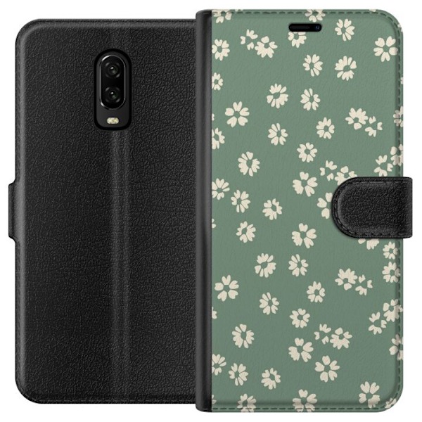OnePlus 6T Lommeboketui Blomsterdrøm - Fargerikt Blomstermøn