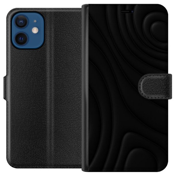 Apple iPhone 12  Lompakkokotelo Tummat Aallot