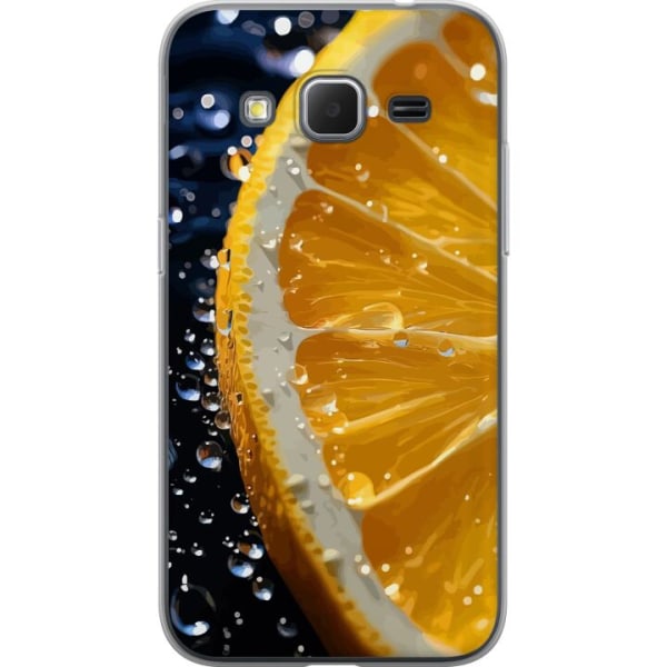 Samsung Galaxy Core Prime Genomskinligt Skal Apelsin