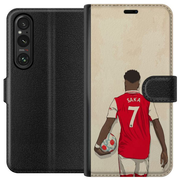 Sony Xperia 1 VI Lompakkokotelo Arsenal FC Jalkapallo Arsenal FC Motiivi Pelaaja Premier League Englanti Suosittu Urheilulaji Jalkapallotähti Lontoo