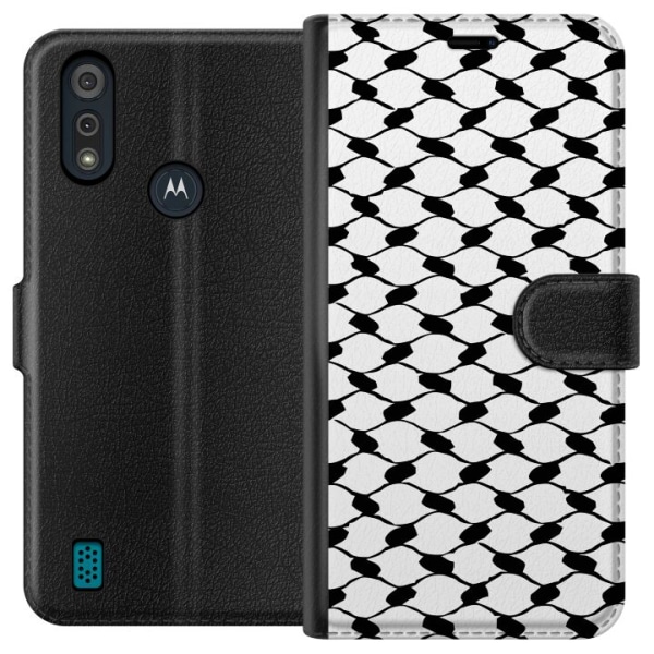 Motorola Moto E6i Plånboksfodral Keffiyeh mönster