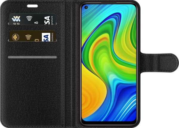 Kompatibelt Lommeboketui til Xiaomi Redmi Note 9 Monet – Blått stationsmotiv blå