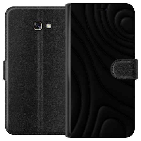 Samsung Galaxy A3 (2017) Tegnebogsetui Sorte Bølger