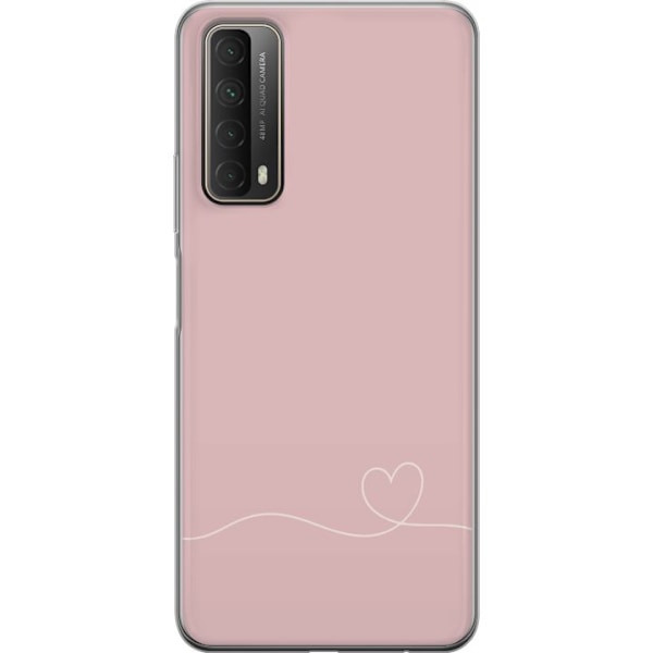Huawei P smart 2021 Läpinäkyvä kuori Ruusunpunainen Aivot S