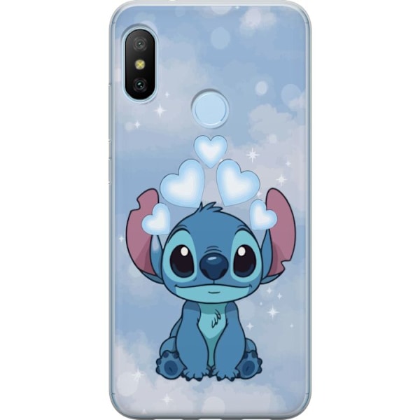Xiaomi Mi A2 Lite Läpinäkyvä kuori Stitch Hyppäävä Ilo - Hauska Suunnittelu Lahjalle