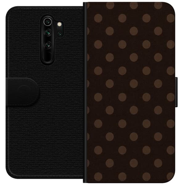 Kompatibelt Plånboksfodral till Xiaomi Redmi Note 8 Pro  Mocha Dots brun