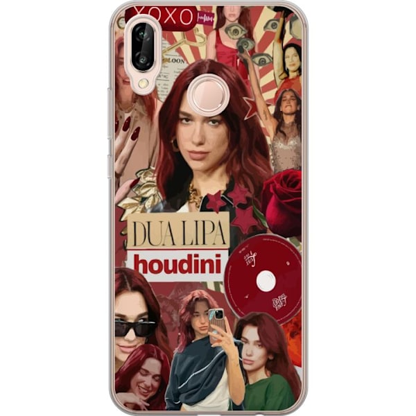 Huawei P20 lite Gennemsigtig cover Dua Lipa – Fashion & Styl