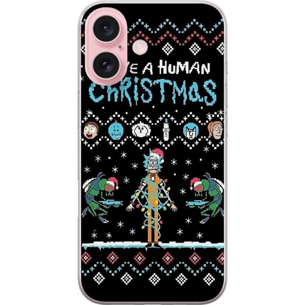 Apple iPhone 16 Gennemsigtig cover God Jul Mønster