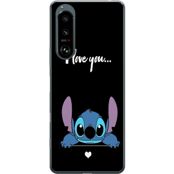 Sony Xperia 5 III Genomskinligt Skal Stitch I Love You