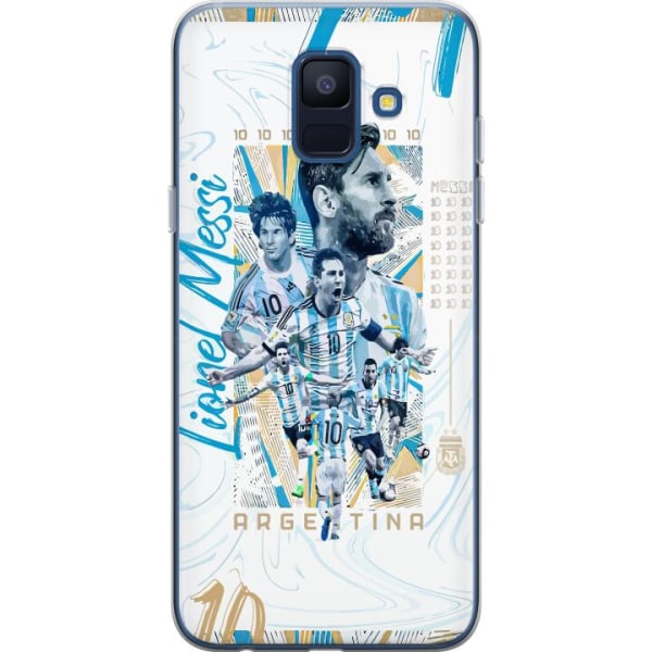 Samsung Galaxy A6 (2018) Gennemsigtig cover Lionel Messi
