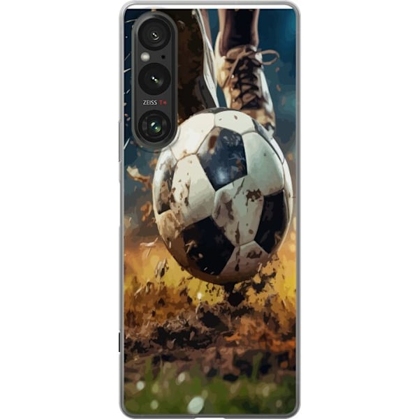 Sony Xperia 1 V Gennemsigtig cover Fodbold