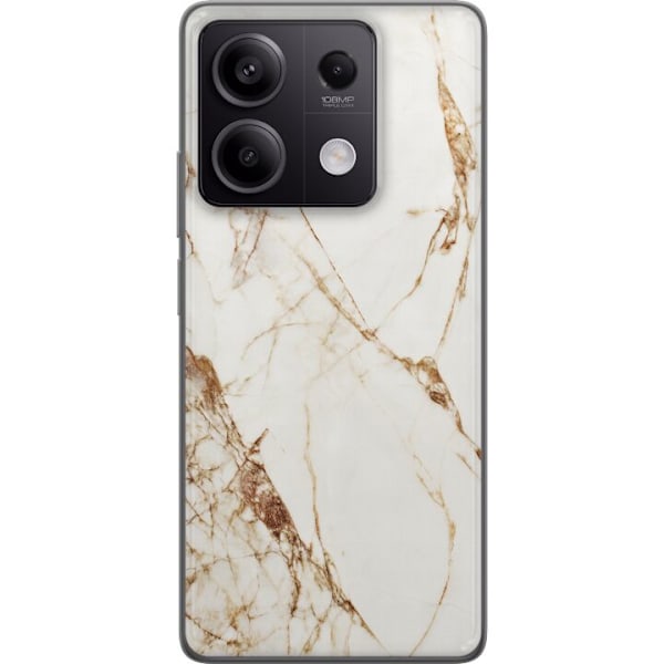 Xiaomi Redmi Note 13 Gjennomsiktig deksel Hvit marmor