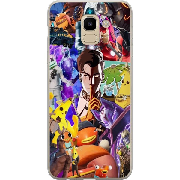 Samsung Galaxy J6 Gennemsigtig cover Fortnite