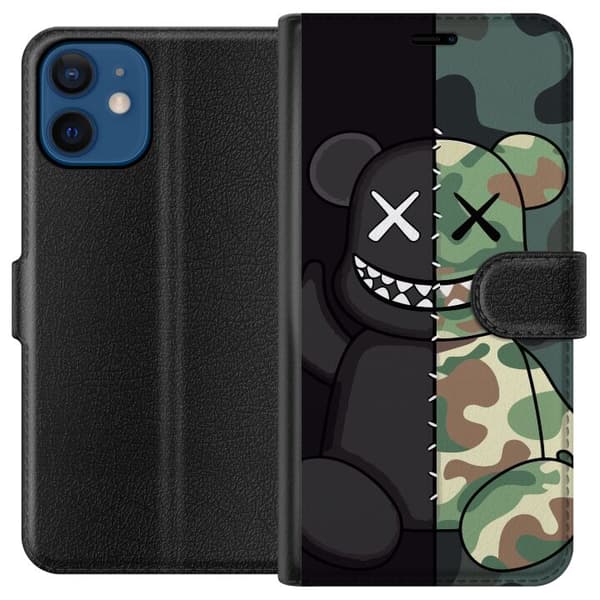 Kompatibelt Plånboksfodral till Apple iPhone 12 mini Army