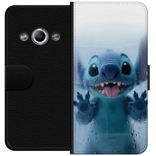 Samsung Galaxy Xcover 3 Plånboksfodral Stitch Window View – Stitch vid ett fönster i söt stil