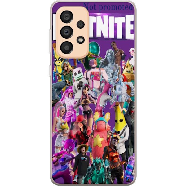 Samsung Galaxy A33 5G Läpinäkyvä kuori Fortnite