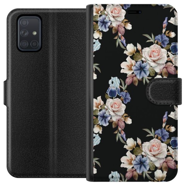 Samsung Galaxy A71 Plånboksfodral Floral