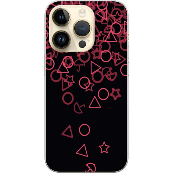 Apple iPhone 15 Pro Läpinäkyvä kuori Squid Game Ikoni Sarja Suosittu TV-peli Ikoni Graafinen Motiivi Aasialainen Trendi Draamasarja