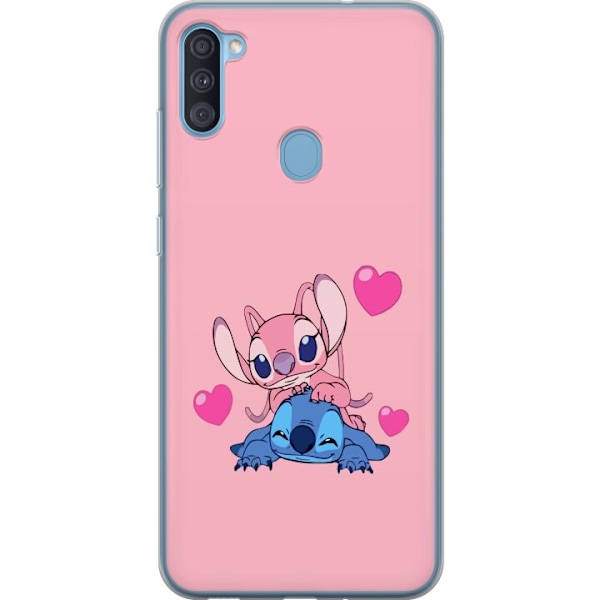 Samsung Galaxy A11 Läpinäkyvä kuori Ystävänpäivä Stitch